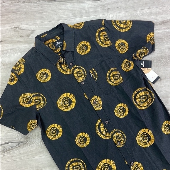 RIP CURL- SALTWATER MENS Button up short sleeve shirt - Picture 2 of 7